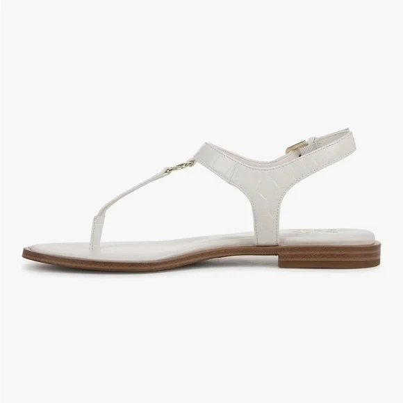 NWT Naturalizer White Leather Sandals Size 10 Wide - Picture 4 of 8